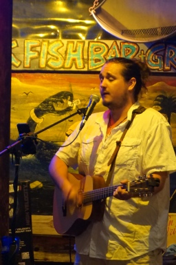 Singer at Hogfish Bar in Key West